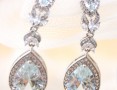 Луксозни обеци с кристали от колекция*Сватба*